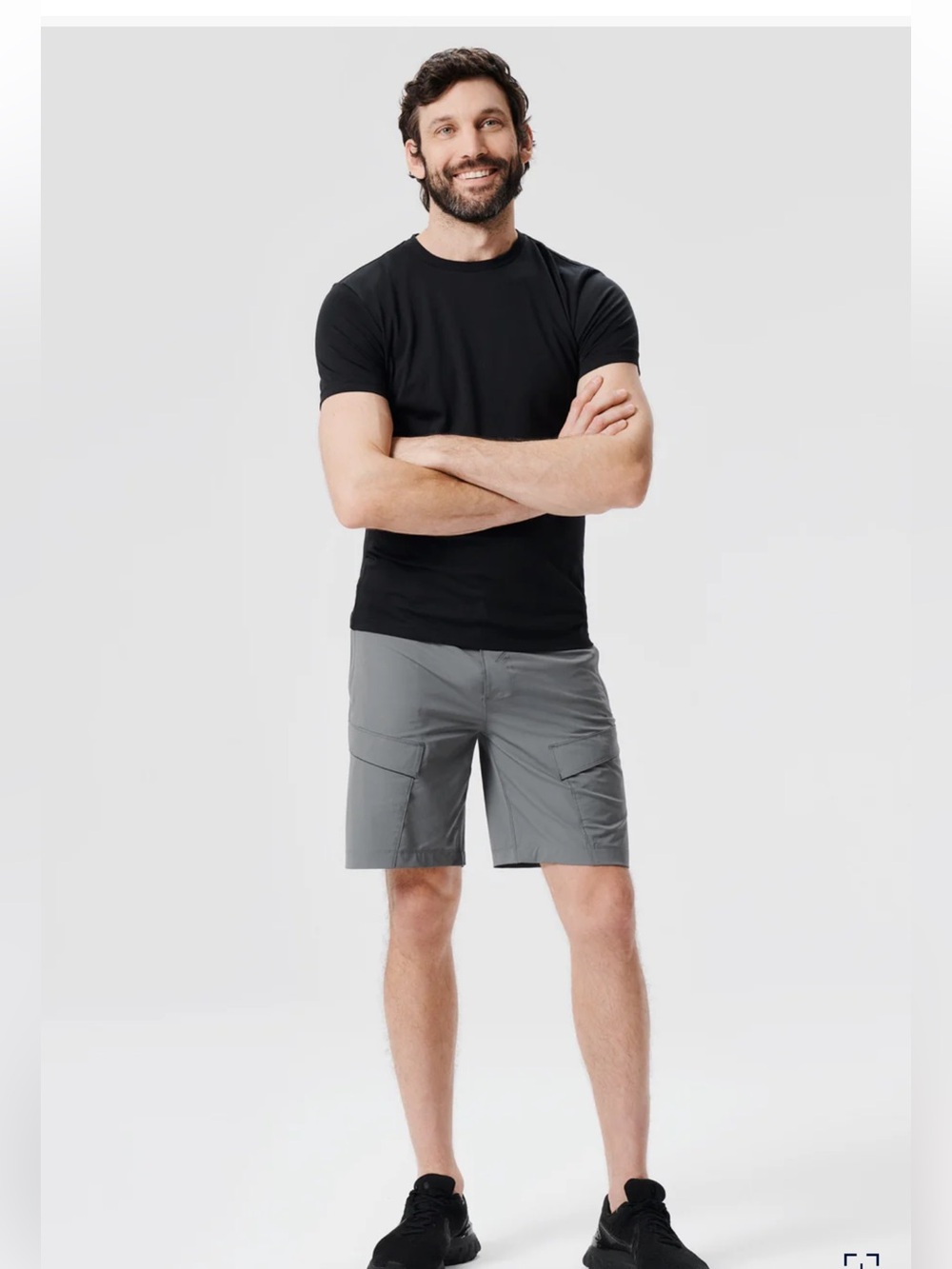 Mack Weldon Mens Grey Aqua Terra Short Size XL